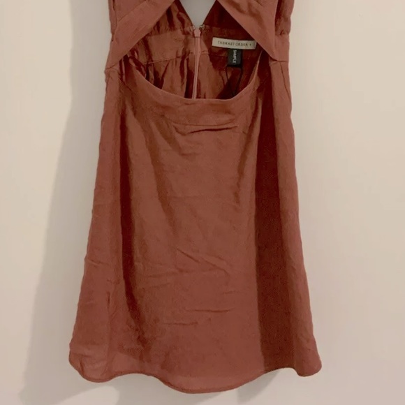 The East Order Womens Short Front Cut out Dress Burnt Orange Size Small NWOT - Picture 3 of 4